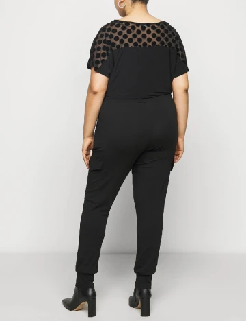 Pantaloni Kaffe Curve, negru Negru