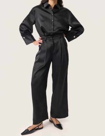 
						Pantaloni Soaked In Luxury, negru