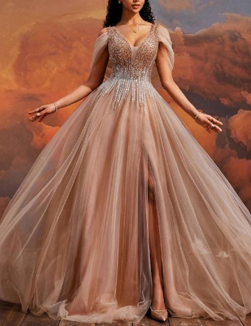 
						Rochie lunga SHEIN, crem