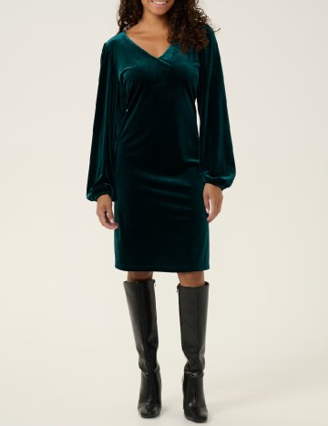 
						Rochie scurta Cream, verde