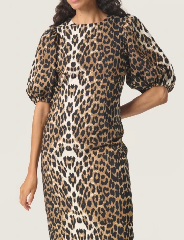 Rochie medie Soaked In Luxury, animal print