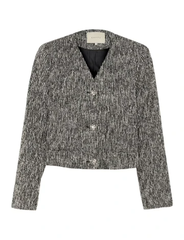 Sacou Kaffe, alb/negru Negru