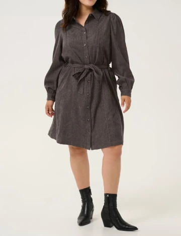 Rochie scurta Kaffe Curve, gri Gri