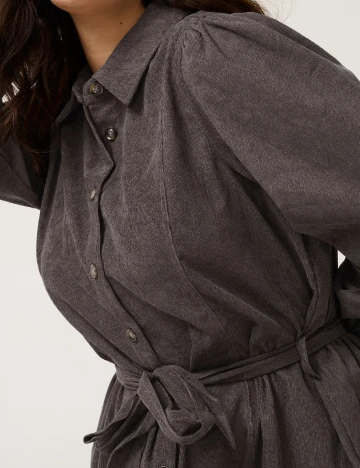 Rochie scurta Kaffe Curve, gri Gri