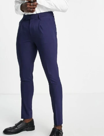 Pantaloni Noak, albastru Albastru