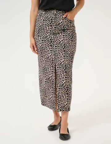 Fusta Kaffe, animal print