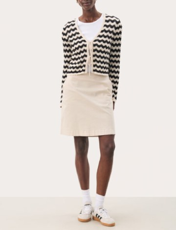 Bluza Part Two, crem/negru