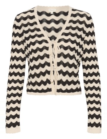 Bluza Part Two, crem/negru