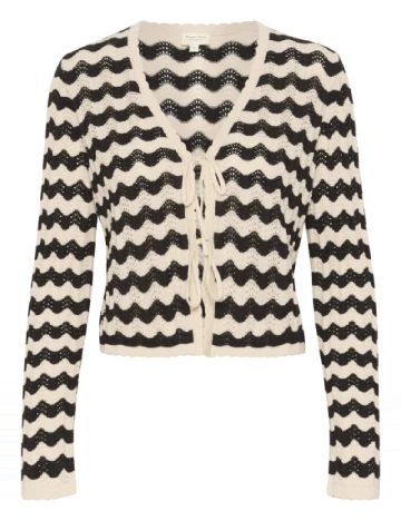 Bluza Part Two, crem/negru