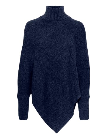 Poncho Cream, bleumarin