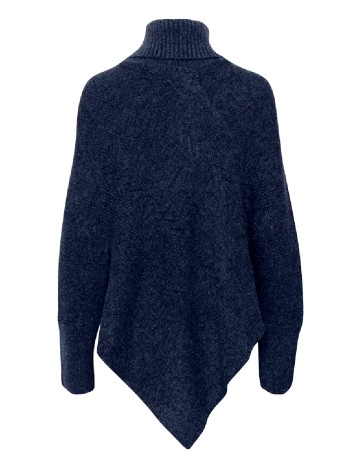Poncho Cream, bleumarin