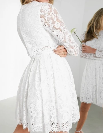 Rochie scurta ASOS, alb