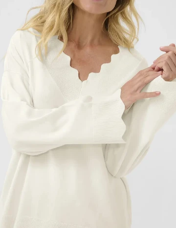 Bluza Cream, alb