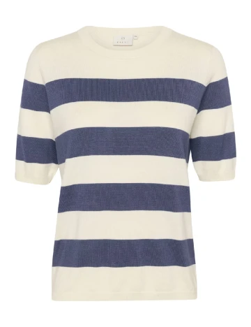 Bluza Kaffe, ecru/albastru