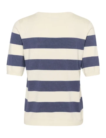 Bluza Kaffe, ecru/albastru