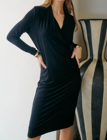 Rochie medie Saint Tropez, negru