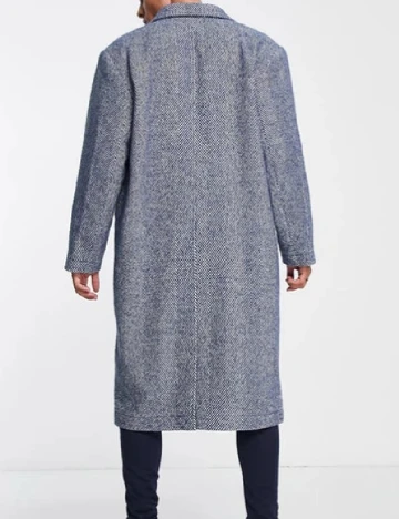 Palton ASOS, albastru Albastru