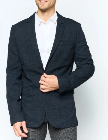 Sacou ASOS, albastru/negru Albastru