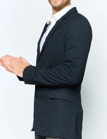 Sacou ASOS, albastru/negru Albastru