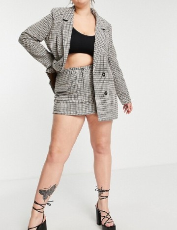 Fusta pantalon IN THE STYLE Plus Size, mix culori
