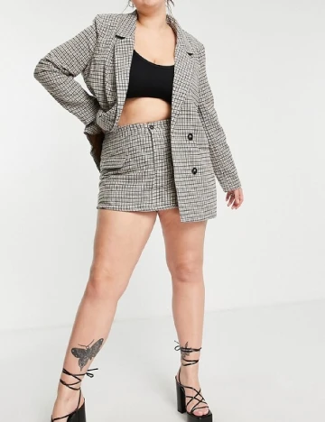 Fusta pantalon IN THE STYLE Plus Size, mix culori