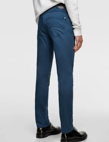 Pantaloni Zara, albastru Albastru