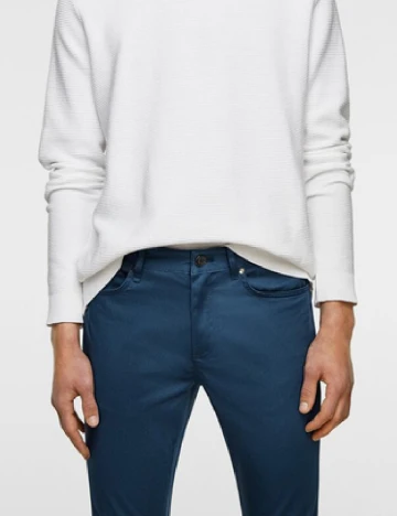 Pantaloni Zara, albastru Albastru