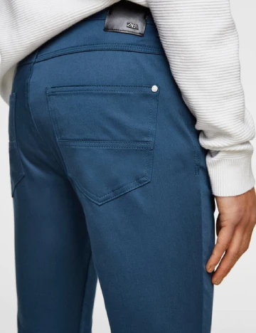 Pantaloni Zara, albastru Albastru