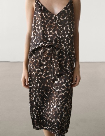 
						Fusta Massimo Dutti, animal print
