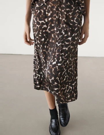 Fusta Massimo Dutti, animal print