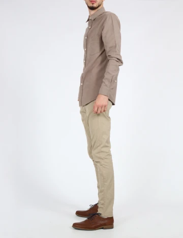 Pantaloni Zara, bej Crem