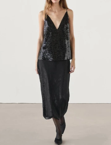 Maiou Massimo Dutti, negru Negru