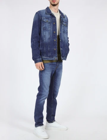 Jacheta Bershka, albastru Albastru