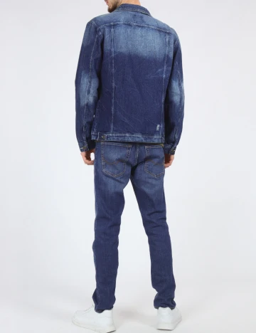 Jacheta Bershka, albastru Albastru