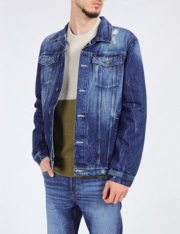 
						Jacheta Bershka, albastru