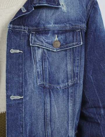 Jacheta Bershka, albastru Albastru