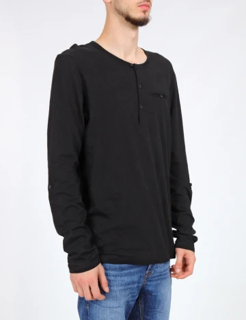 Bluza Bershka, negru Negru