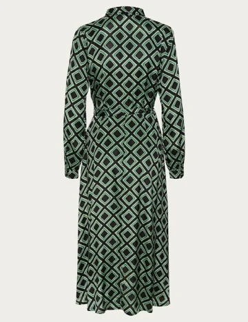 Rochie medie Kaffe, negru/verde