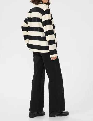 Bluza Kaffe, ecru/negru