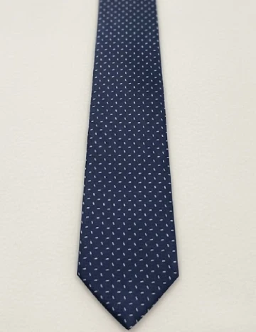 Cravata Massimo Dutti, bleumarin/alb Albastru