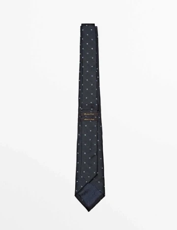 Cravata Massimo Dutti, bleumarin Albastru