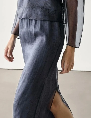 Fusta Massimo Dutti, bleumarin