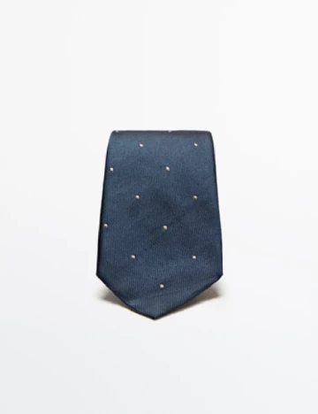 Cravata Massimo Dutti, bleumarin Albastru