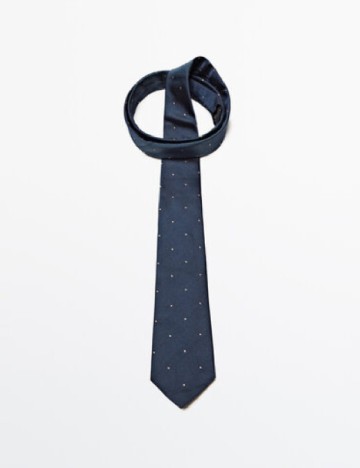 Cravata Massimo Dutti, bleumarin