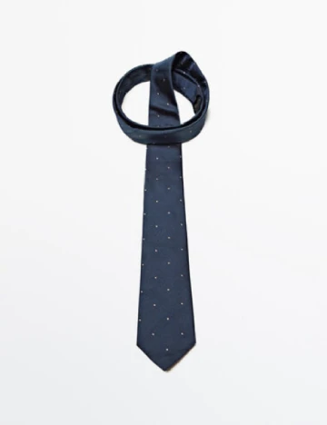 Cravata Massimo Dutti, bleumarin Albastru