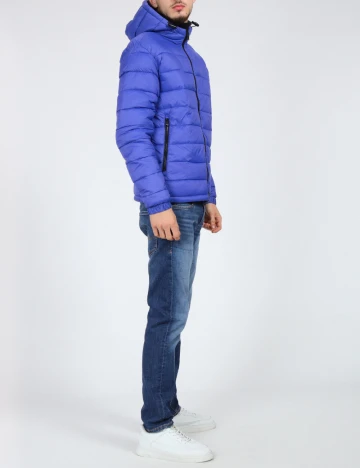 Geaca BOSS, albastru Albastru