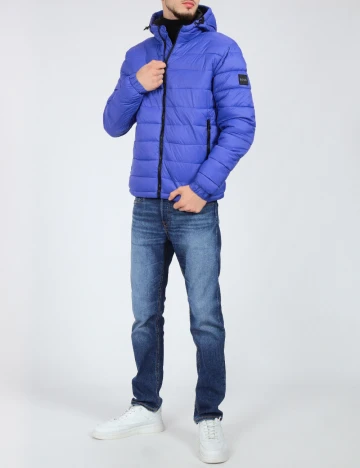 Geaca BOSS, albastru Albastru