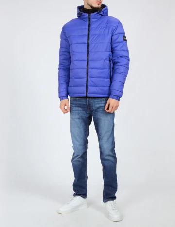 Geaca BOSS, albastru Albastru