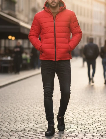 Geaca BOSS, rosu Rosu