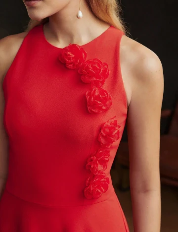 Rochie lunga MOTF, rosu